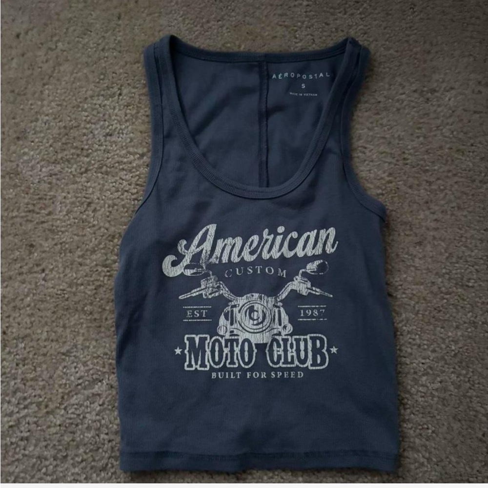 Aeropostale Gray/blue Tank Top